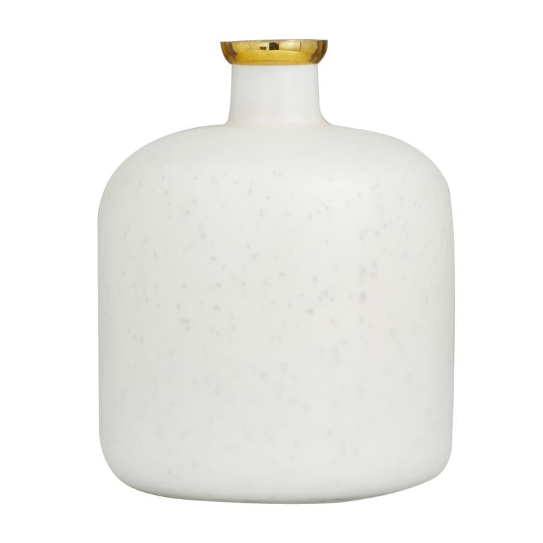 White Glass Glam Vase