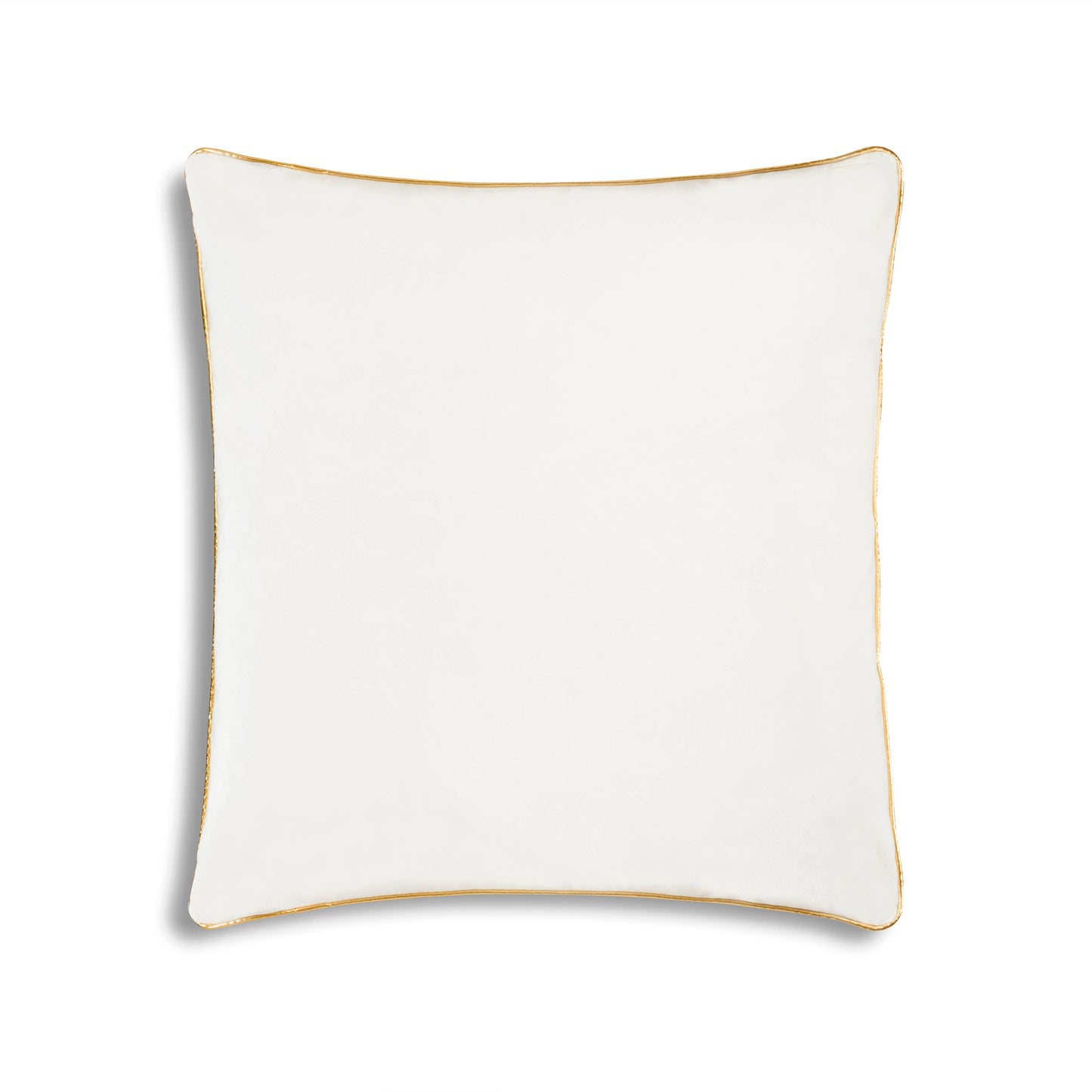 Noah White Gold Velvet Pillow