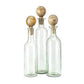 Umbria Glass Bottles, Set of 3