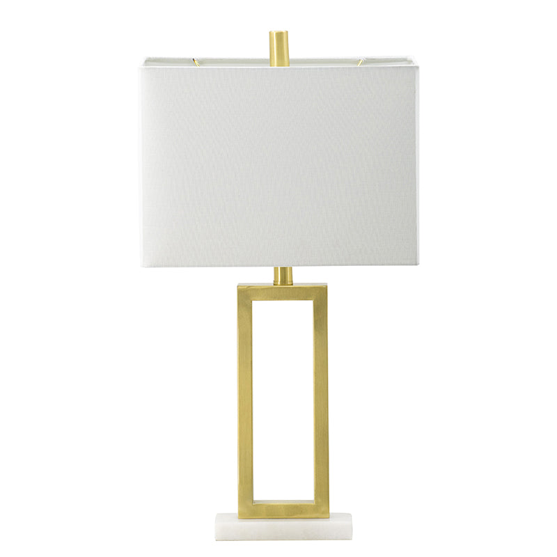 Gold Rectangle Table Lamp