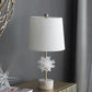 Selenite and Marble Table Lamp