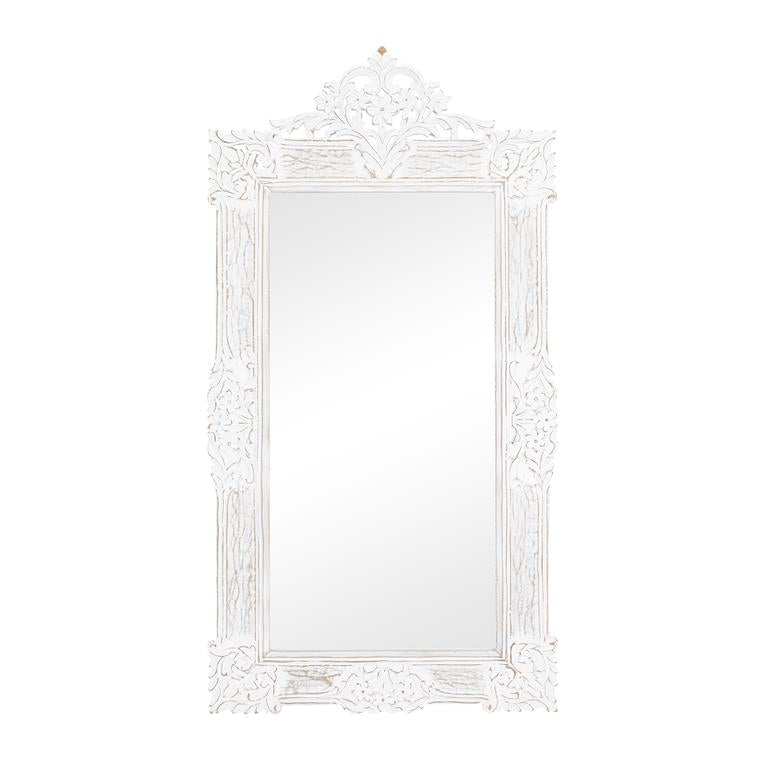 White Pine French Country Floor Mirror