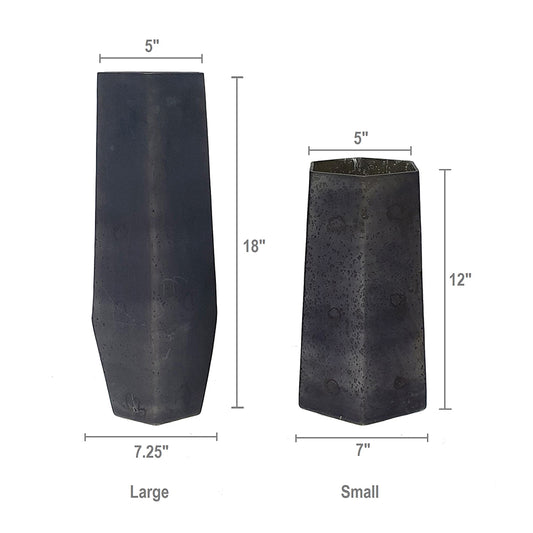 Black Glass Vase (Various Sizes)