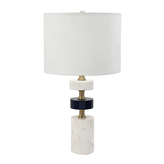 Black and Marble Table Lamp