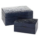 Dark Blue Shell Coastal Box (Various Sizes)