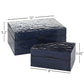 Dark Blue Shell Coastal Box (Various Sizes)