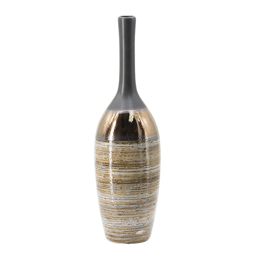 Bronze Swirl Vase