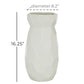 Cosmopolitan White Ceramic Modern Vase