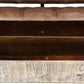 Faux Leather Wooden Bench