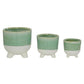 Green Ceramic Planter (Various Sizes)