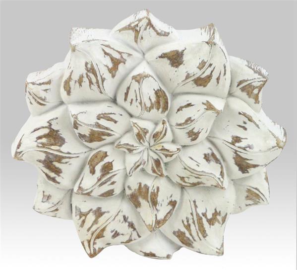 Weathered White Resin Flower (Various Sizes)