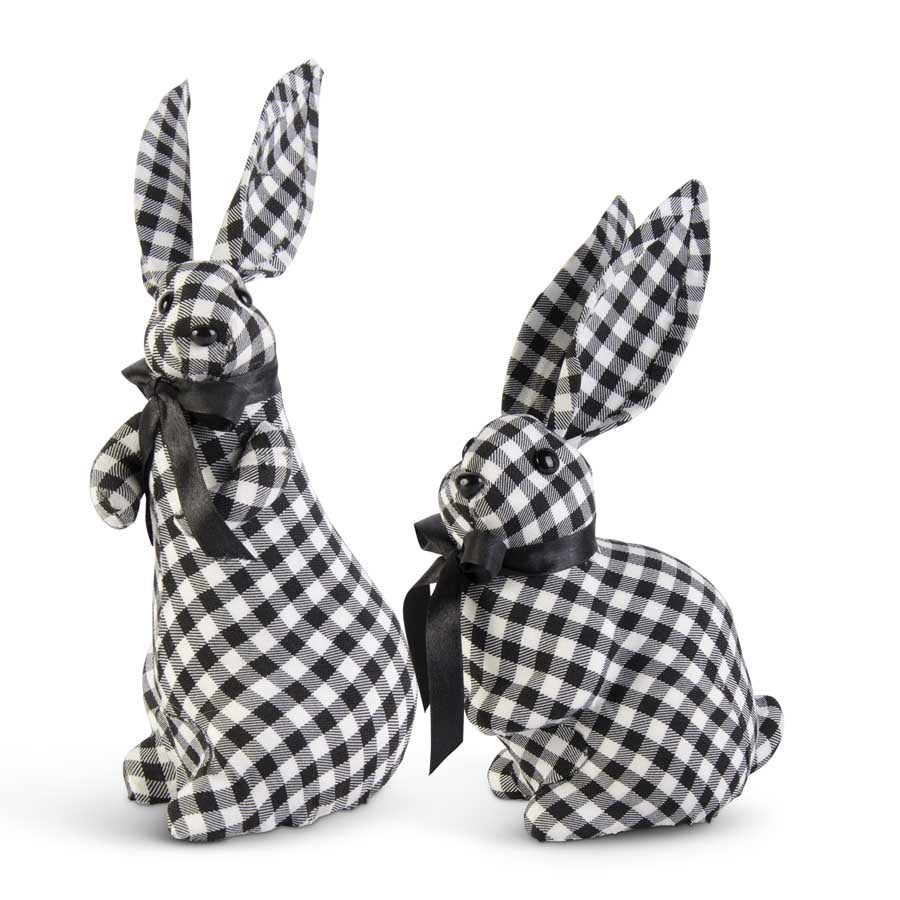 Black and White Gingham Bunny (Various Styles)