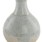 Antiqued Smokey Stoneware Bottle, Aqua & Tan