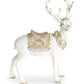 Glittered Cream Gold & Silver Resin Reindeer (Various Styles)