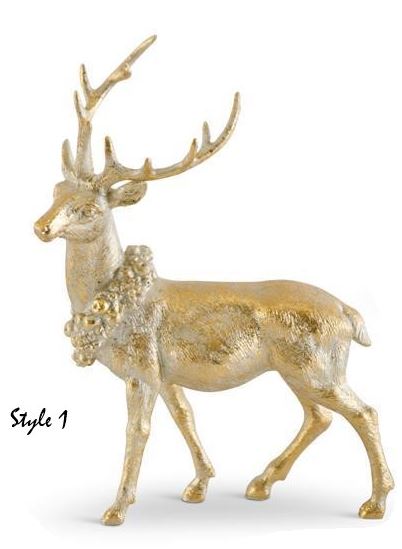 Antique Gold Resin Deer (Various Styles)