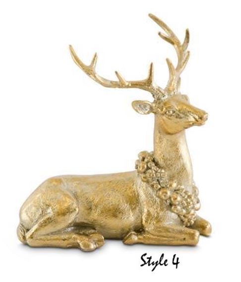 Antique Gold Resin Deer (Various Styles)