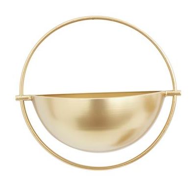 Gold Contemporary Wall Planter (Various Sizes)