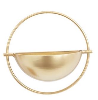 Gold Contemporary Wall Planter (Various Sizes)