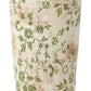 Tall Cream & Green Floral Ceramic Pot (Various Sizes)