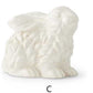 White Glazed Terracotta Bunny (Various Styles)