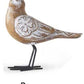 Whitewashed Resin Carved Bird with Metal Legs (Various Styles)
