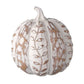 Carved Leaf Garland Pumpkin, Small