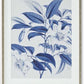 Silver Resin Framed Blue & White Botanical Print (Various Styles)