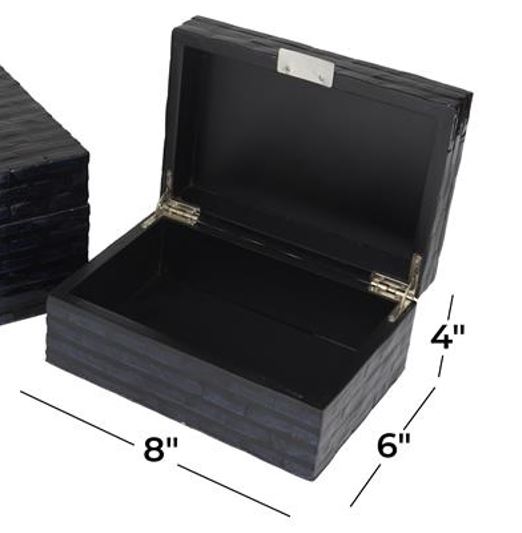 Glossy Black Storage Box (Various Sizes) – The Mint Julep