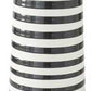 Striped Ceramic Vase with Gold Trim (Various Sizes)