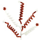 26.5" Curly Ball Spray, Red/White