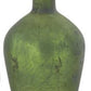 Antique Green Matte Glass Bottle Vase (Grad Sizes)