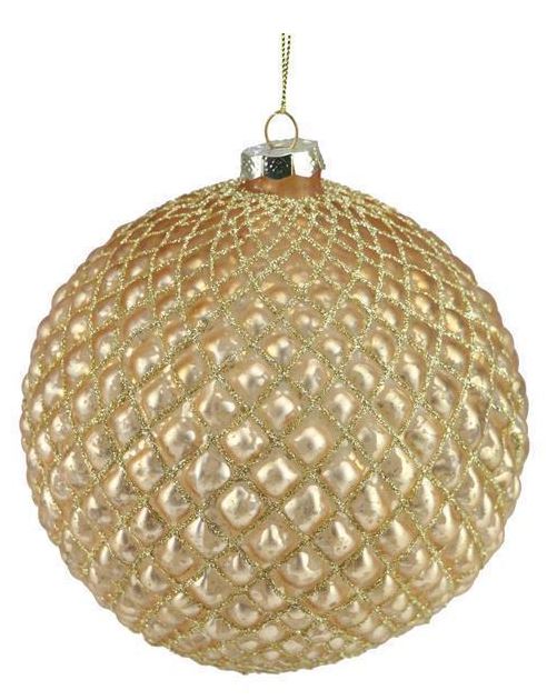 Molded Glass Ball Ornament (Various Colors)