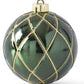 Green and Gold Shatterproof Ornament