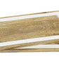 Brown Wood Tray w/ White Enamel Inlay (Various Sizes)