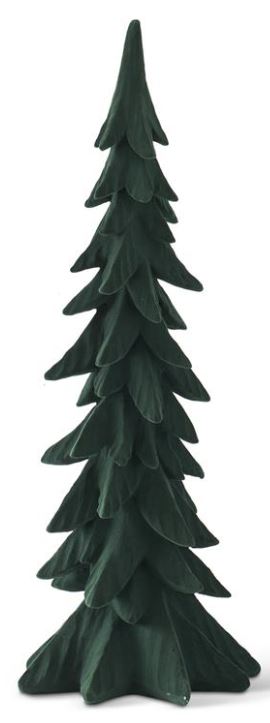 25" Dark Green Velvet Christmas Tree