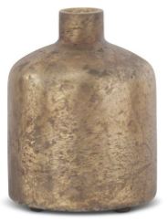 Antique Brown Matte Glass Bottle Vase (Grad Sizes)