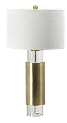 Crystal Gold Metal Table Lamp