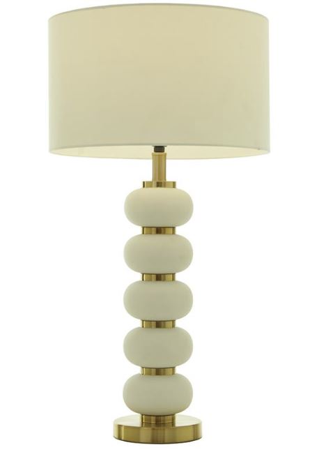 White and Gold Bubble Lamp