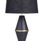 Black and Gold Metal Table Lamp