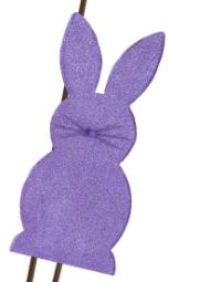 Glitter Bunny Stake