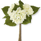 15" White Hydrangea Bundle with Soft Green Foliage