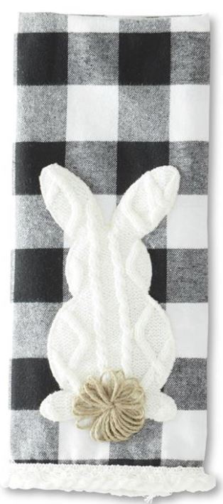 Buffalo Plaid Dish Towel Kit - Classic Black/Natural White
