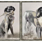 Hunting Dog Canvas Painting, Set of 2