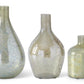 Antique Light Green Matte Glass Bottle Vase (Grad Sizes)