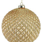 Molded Glass Ball Ornament (Various Colors)