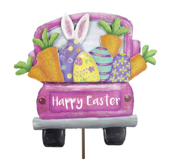 Pink Truck full of Easter