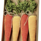 11" Velvet Carrot, Orange (Set of 4)