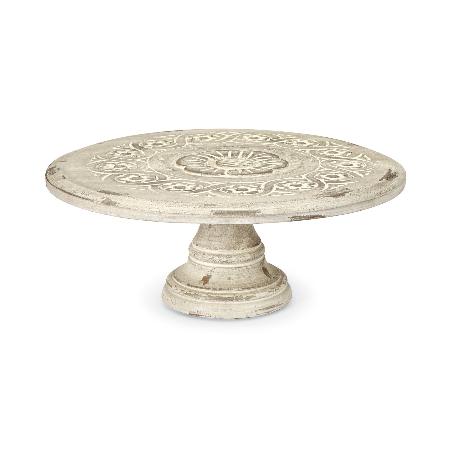 Floral Carved Cake Stand
