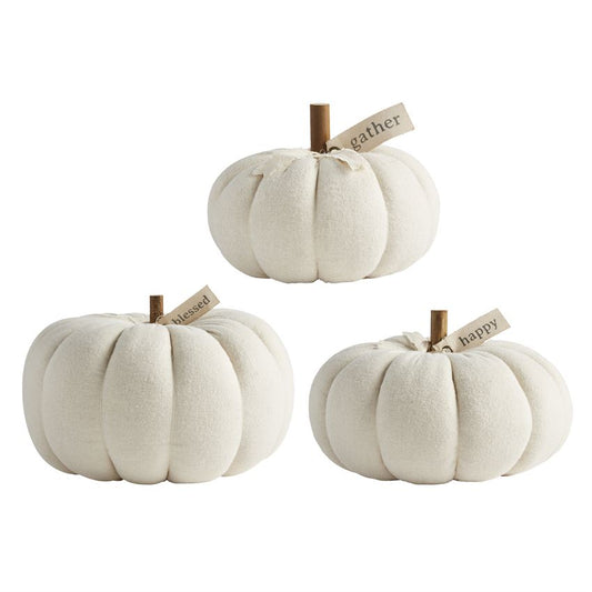 Cream Pumpkin Sitter (Various Sizes)