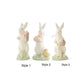 White Resin Glitter Bunny Figurine (Various Styles)